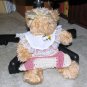 Plush Honey 16" Teddy Bear w Custom Crocheted Outfit