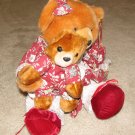 Plush Brown 18" Teddy Bear w Cub