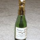 Vintage 1970's Green Glass Avon Mini Champagne Bottle