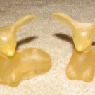 Vintage 1970's 2 Glass Does 2 1/2" Collectible Avon Bottles