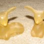 Vintage 1970's 2 Glass Does 2 1/2" Collectible Avon Bottles