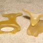 Vintage 1970's 2 Glass Does 2 1/2" Collectible Avon Bottles