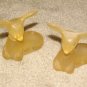 Vintage 1970's 2 Glass Does 2 1/2" Collectible Avon Bottles