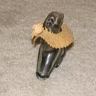 Vintage 1970's Glass 4" Donkey w Straw Hat Collectible Avon Bottle
