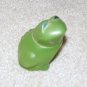 Vintage 1970's Green Glass 2 1/2" Frog Collectible Avon Bottle