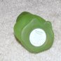Vintage 1970's Green Glass 2 1/2" Frog Collectible Avon Bottle