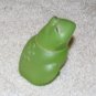 Vintage 1970's Green Glass 2 1/2" Frog Collectible Avon Bottle