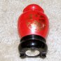 Vintage 1970's Red/Gold Glass 3 1/2" Egg Collectible Avon Bottle