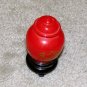 Vintage 1970's Red/Gold Glass 3 1/2" Egg Collectible Avon Bottle