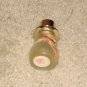 Vintage 1970's Gold, Clear Glass 2" Snowman Collectible Avon Bottle