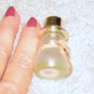 Vintage 1970's Gold, Clear Glass 2" Snowman Collectible Avon Bottle