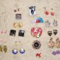Vintage Costume Jewelry Lot - 14 pair earrings & 5 pins/brooches