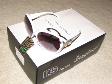 NEW 2015 DG1229  Black with Exotic Zebra Arm Fashion Sunglasses FREE SHIPPING!