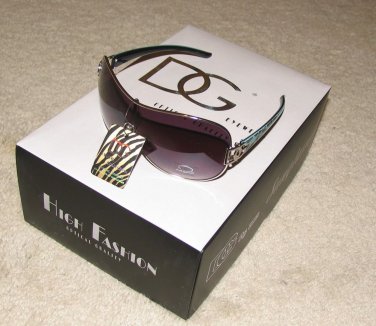 NEW 2015 DG830 Exotic Collection Blue/Black Fashion Sunglasses FREE SHIPPING!