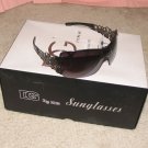 DG337 NEW 2015 Black with Silver Ladies Fashion Sunglasses FREE SHIPPING!