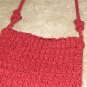 1970's Crocheted Ladies Vintage Fully Lined Small Evening Purse