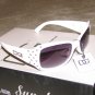 DG61 Ladies 2015 NEW White & Silver Studs Fashion Sunglasses FREE SHIPPING!