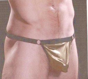 Mens G-String  Gold  One Size Fits Most