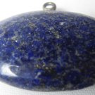 Natural / Untreated Lapis Pendant Necklace with pyrite and calcite