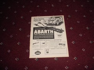 1970 Abarth Exhaust Systems ad