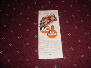 1952 AC Oil Filter ad