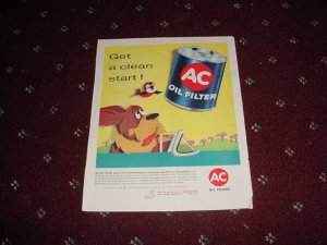 1958 AC Oil Filter ad