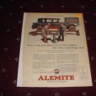 1925 Alemite Lubricant ad