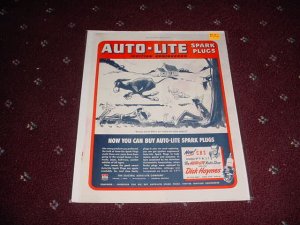 1945 Auto-Lite Spark Plug ad