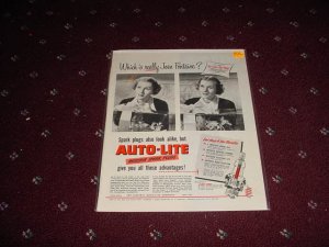 Auto-Lite Spark Plug ad with Joan Fontaine