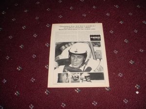 1966 Auto-Lite Spark Plug ad with Mario Andretti