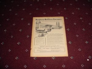 1955 Banbury Battery Garage ad from the UK