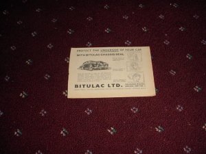 1956 Bitulac Sealent ad from the UK