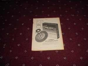 1955 Borg & Beck Clutch Plate ad from the UK
