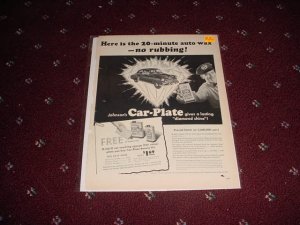 1951 Car-Plate Wax ad