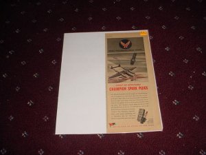 1944 Champion Spark Plugs ad #1