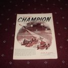 Champion Spark Plugs ad #1