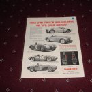 Champion Spark Plugs ad featuring Racers