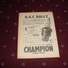 1955 Champion Spark Plugs ad from the UK