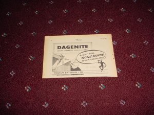 1952 Dagenite Battery ad from the UK