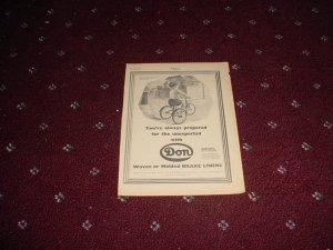 1956 Don Brake Liners ad from the UK