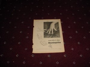 1956 Dunlopillo ad from the UK