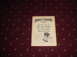1954 Esso Anti-Freeze ad from the UK