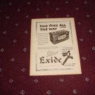 1955 Exide Battery ad #1 from the UK