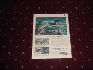 1954 E-Z-Eye Safety Plate Glass ad
