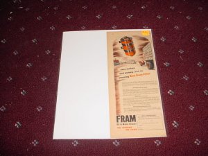 1946 Fram Oil Filter ad