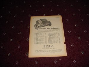 1955 Henlys Motor Agents ad #2 from the UK