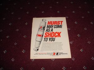 1970 Hurst Shock Absorber ad