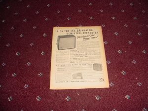1955 KL 54 Heater ad from the UK