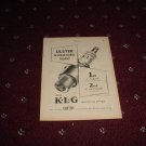 1952 KLG Spark Plugs ad from the UK