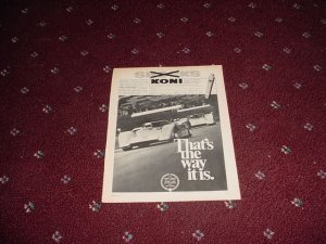 1970 Koni Shocks ad